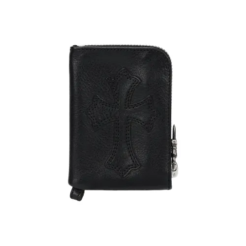 Chrome Hearts Leather Wallet Men's Black