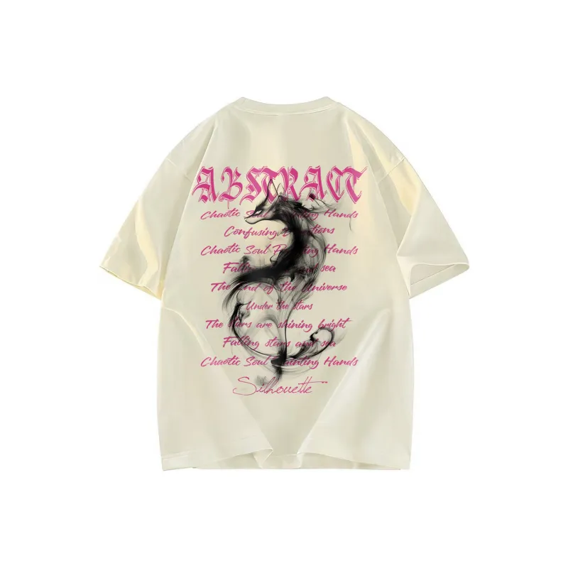 A02 T-Shirts Unisex Light Beige Apricot-1