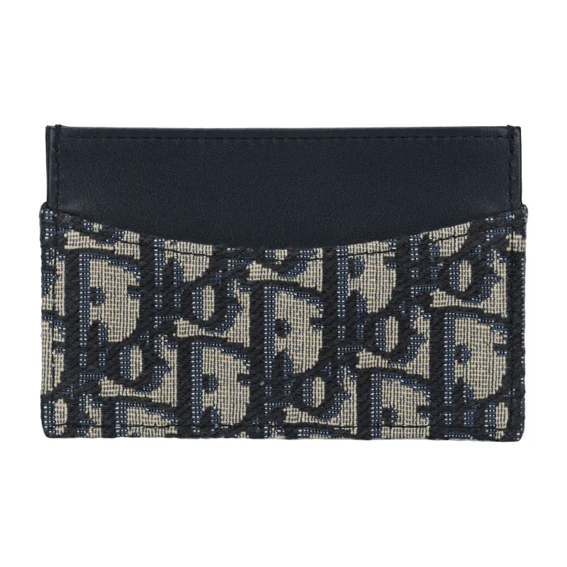 DIOR Travel Cotton Card Holder Women's Blue-2