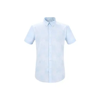 ARTSDON Shirts Men Light Blue Pattern