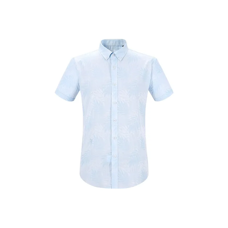 ARTSDON Shirts Men Light Blue Pattern-0