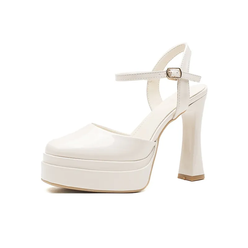 Zubumei Chunky Heel High Heels Women's-6
