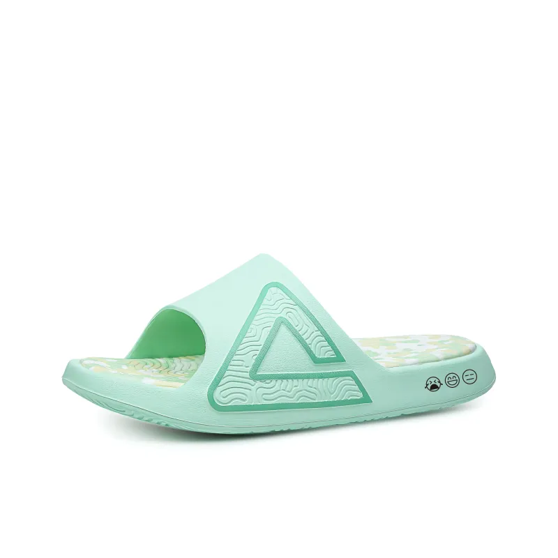 PEAK Tai Ji1.0 Quiet Slip Resistant Abrasion Resistant Slide Slippers Unisex Polaris Green-2