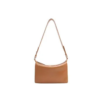 BAMPO Cow Head Leather Crossbody Bag Shoulder Bag Small Size Women's Caramel