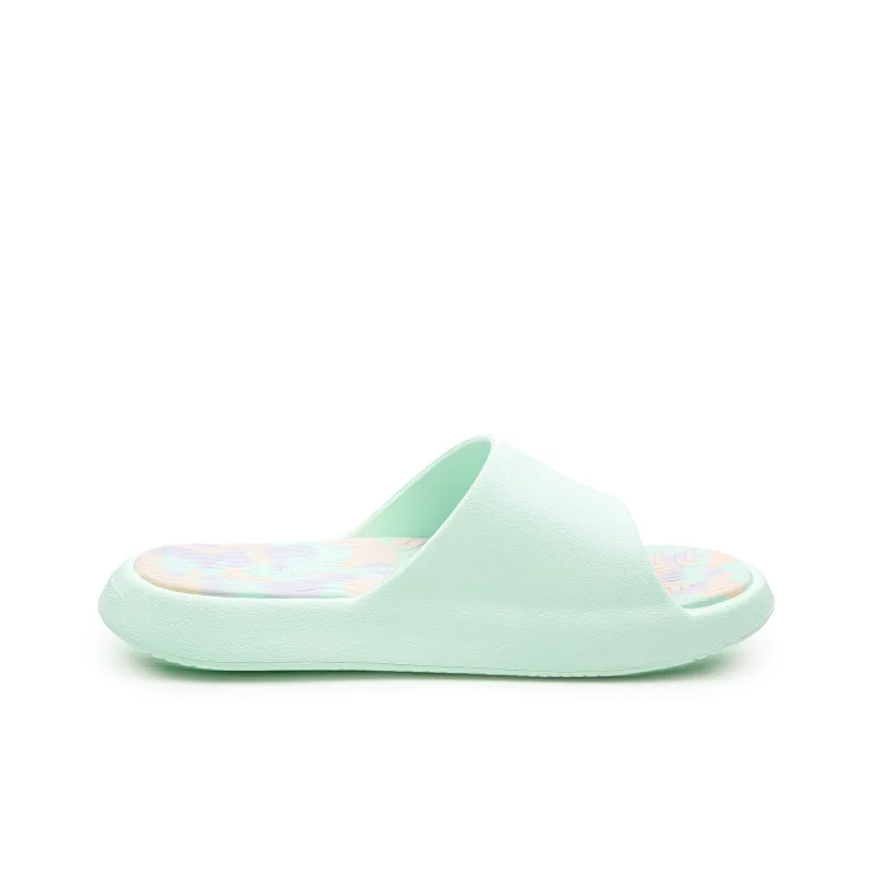 PEAK Tai Ji1.0 Quiet Slip Resistant Cushioning Slide Slippers Women's Gouache Green-2