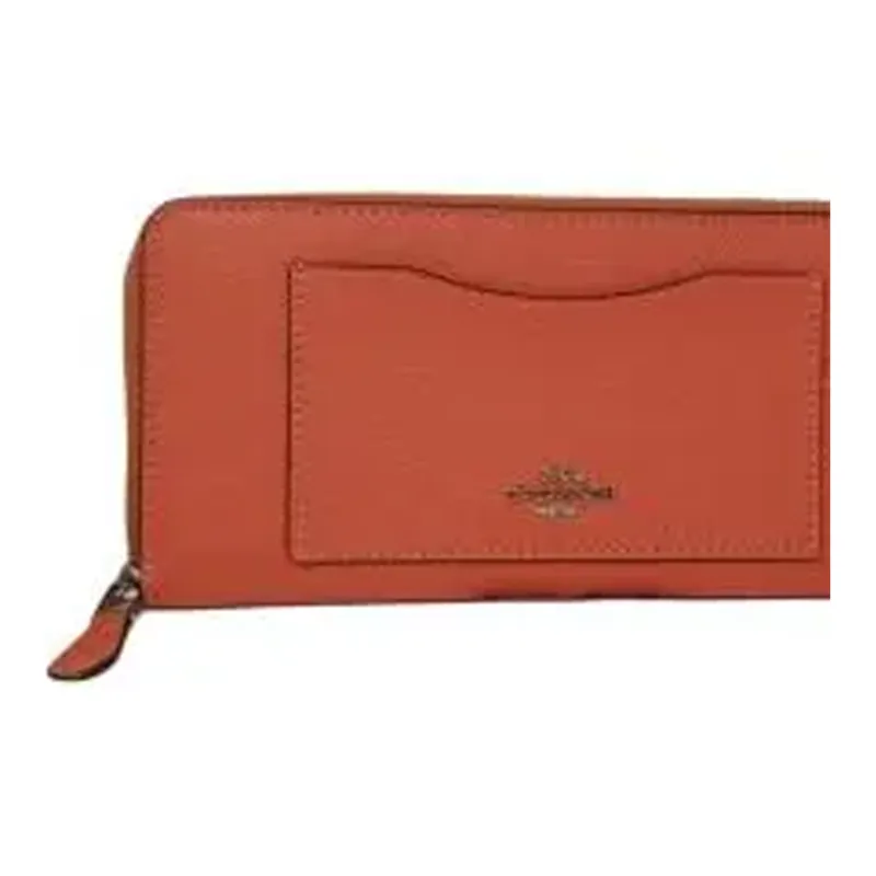 COACH Leather Wallet Women's Orange-1