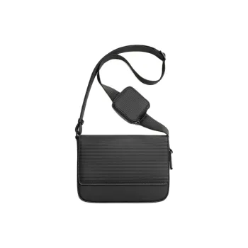 ZARA PU Crossbody Bag, Shoulder Bag Men's Black