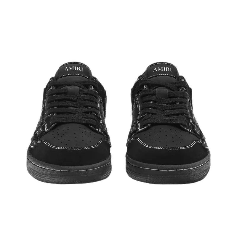 AMIRI Skel Top Low Top Skateboard Shoes Men's Black-4