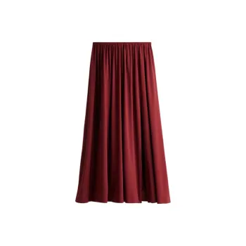 H&M Casual Long Skirts Women's Burgundy
