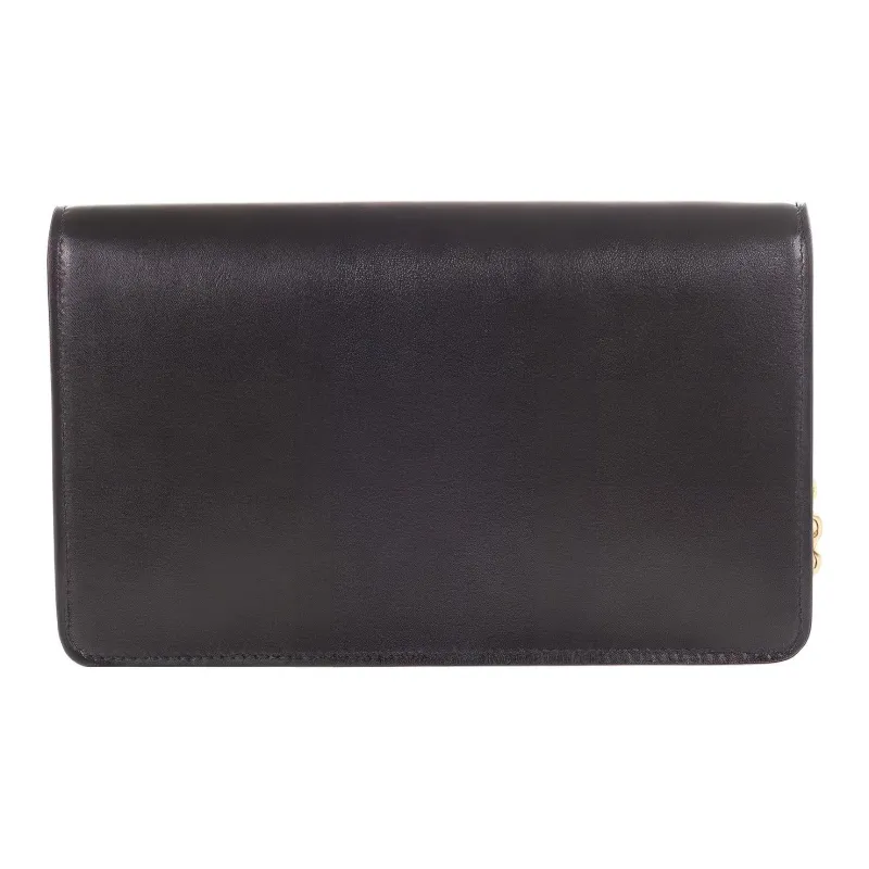 CELINE Triumph Gate Triomphe Leather Crossbody Bag Shoulder Bag Mini Women's Black-2