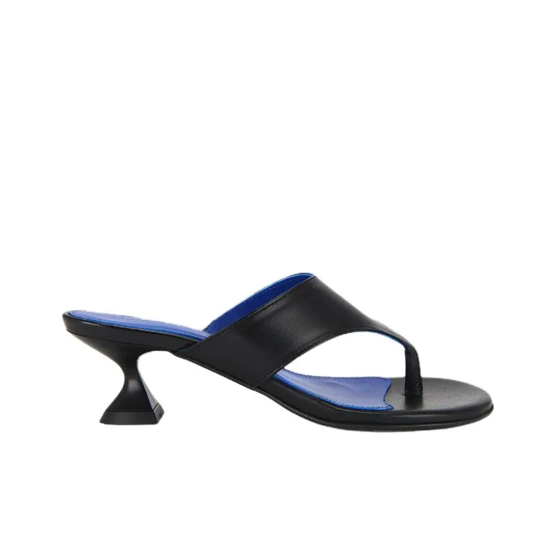 ALOHAS Slip Resistant Flip Flops 5cm Women's Black-1