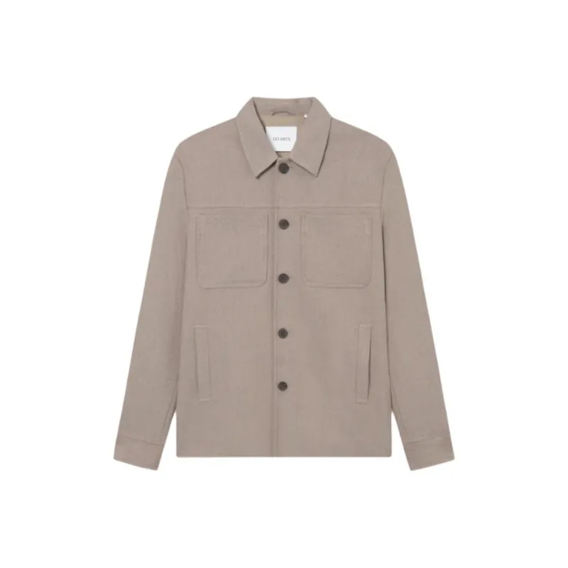 LES DEUX Jackets Men Khaki-0