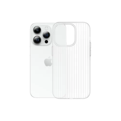 HUINIAN Matte Material Ultra Thin Semi Transparent Phone Cases Compatibility With Apple 15 Pro Minimalist