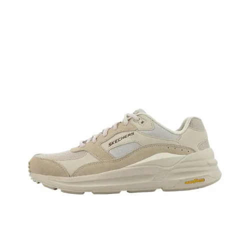Skechers Global Jogger Low Top Running Shoes Men's Beige