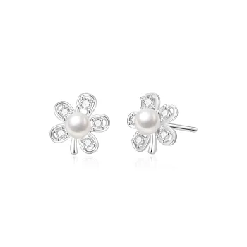 Lao Feng Xiang Pearl Stud Earrings Women's