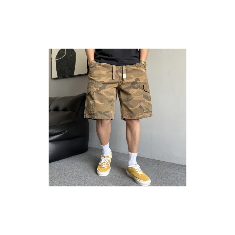 ZHANDASHUAI Summer Cargo Shorts Unisex Army Green-2