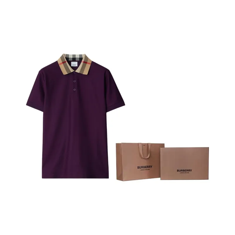 Burberry Polo Shirt Men's Purple-3