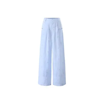 MO VOICE Casual Pants Women's Blue