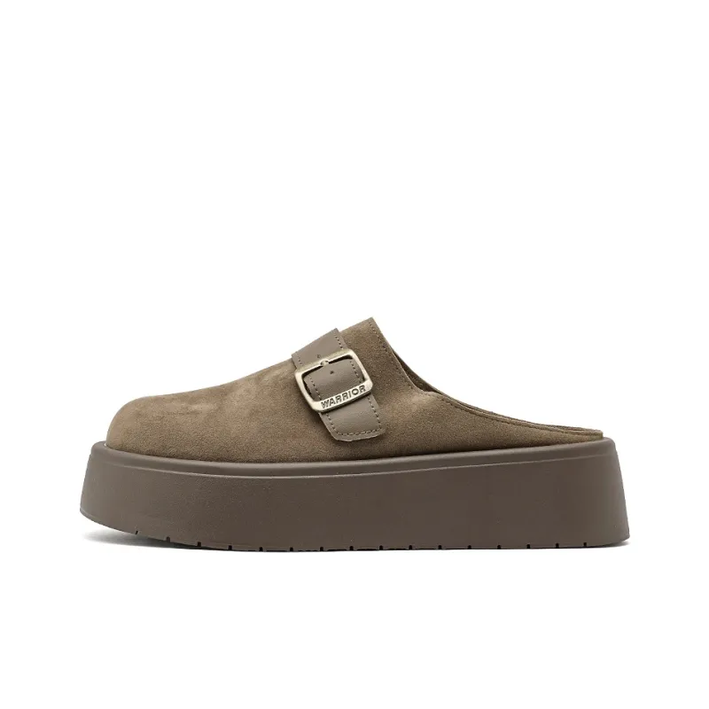 Warrior Slip Resistant Abrasion Resistant Closed Toe Slippers Women's Coffee-0