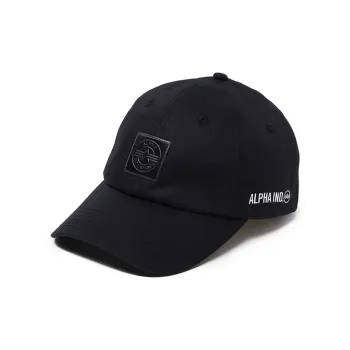 Alpha Industries Cotton Baseball Caps Men's Black
