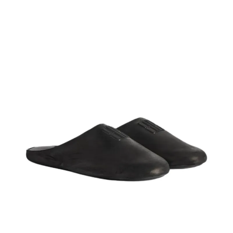 Balenciaga Closed Toe Slippers Men's Black-2
