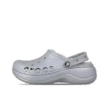 Crocs Baya Clogs Women's Silver