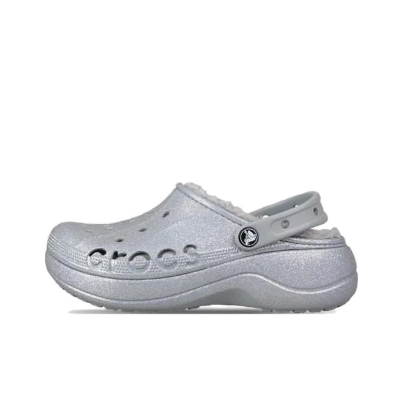 Crocs Baya Clogs Women's Silver-0
