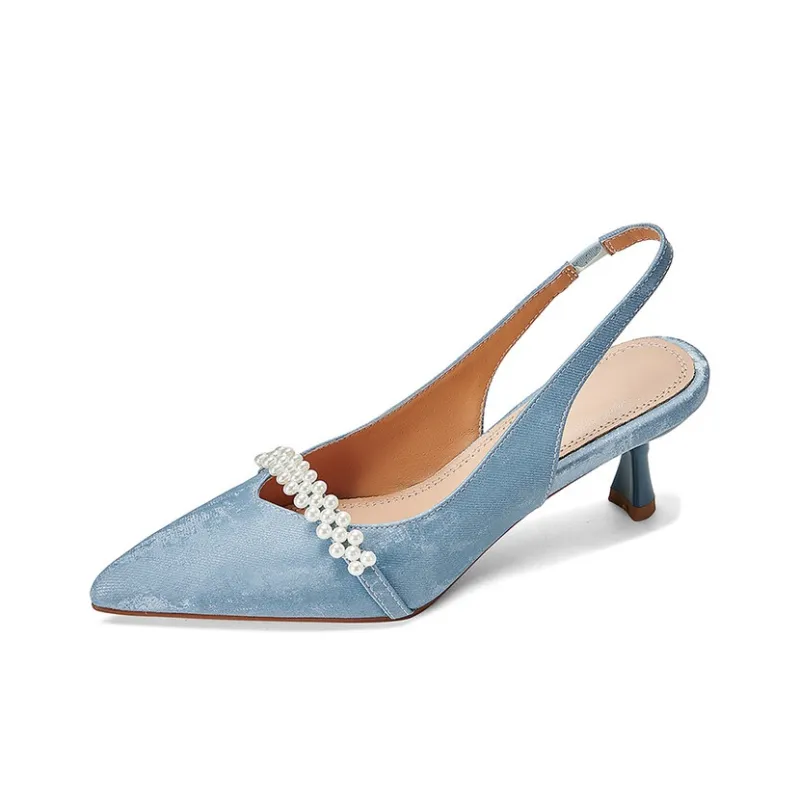 Schilling High Heels Women's Blue/Apricot/Pink-4