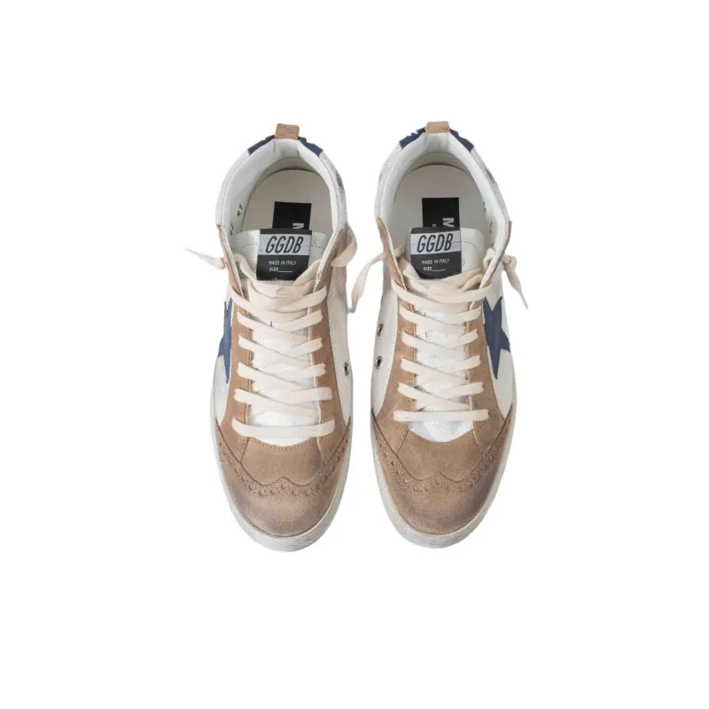 Golden Goose Mid Star Low Top Skateboard Shoes Men's Brown-5