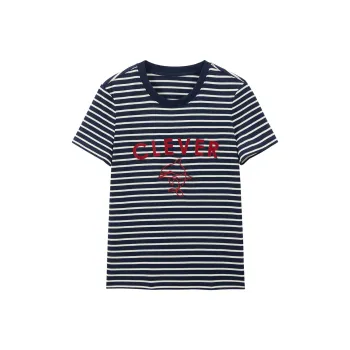 PEACEBIRD T Shirts Women's Blue