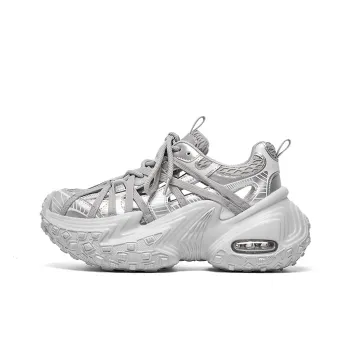 Lee Cooper Slip Resistant, Abrasion Resistant, Breathable, Height Increasing Low Top Chunky Sneakers Women's