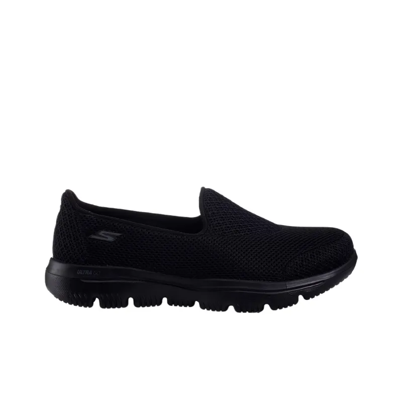 Skechers Go Walk Evolution Ultra Low Top Casual Shoes Women's Black-1