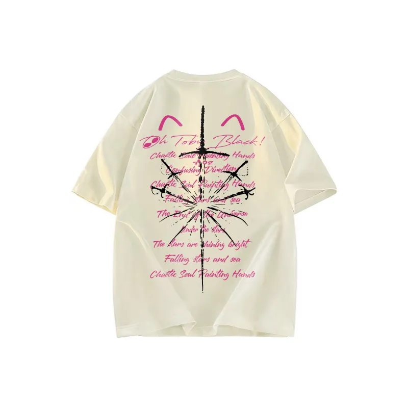 A02 T-Shirts Unisex Light Beige Apricot-1