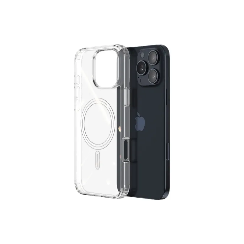 DUXDUCIS Transparent Strong Magnetic Impact Resistant Phone Cases Works With IPhone 15-3