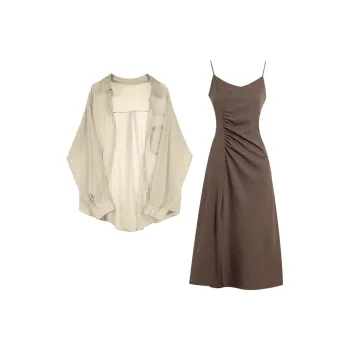 GUOZHEN Two Piece Skirt Sets Women's