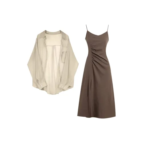 GUOZHEN Two Piece Skirt Sets Women's