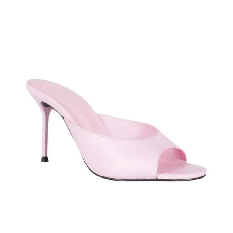 Schutz Slip Resistant Slide Slippers 9cm Women's Light Pink-2
