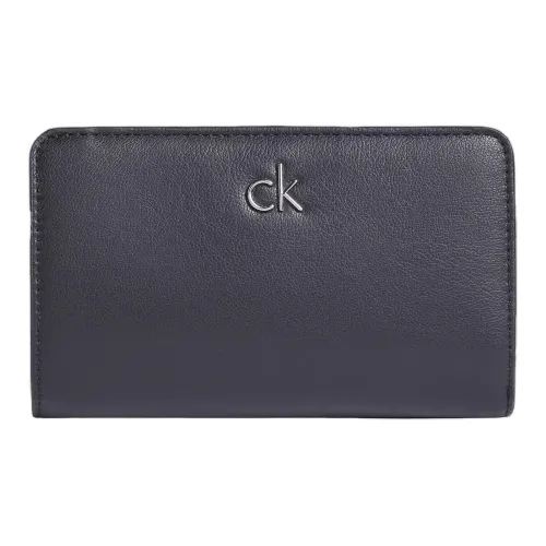 CALVIN KLEIN Leather Wallet Women's Black