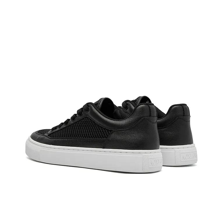 Oak Elephant Breathable Low Top Skateboard Shoes Men's Black-3