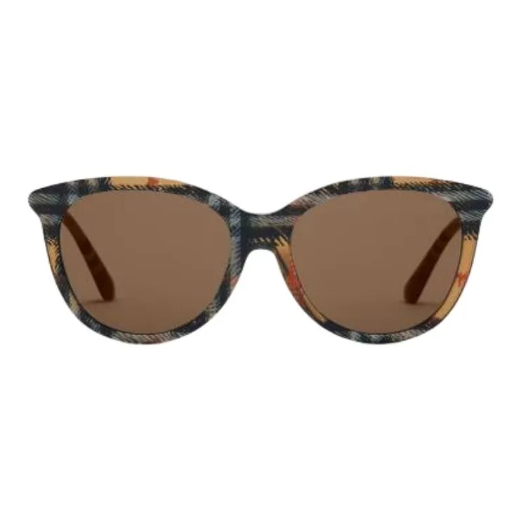Burberry Acetate Round Sunglasses Unisex Light Sand-0