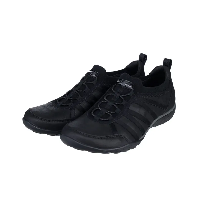 Skechers Breathe Easy Low Top Casual Shoes Women's Black-2