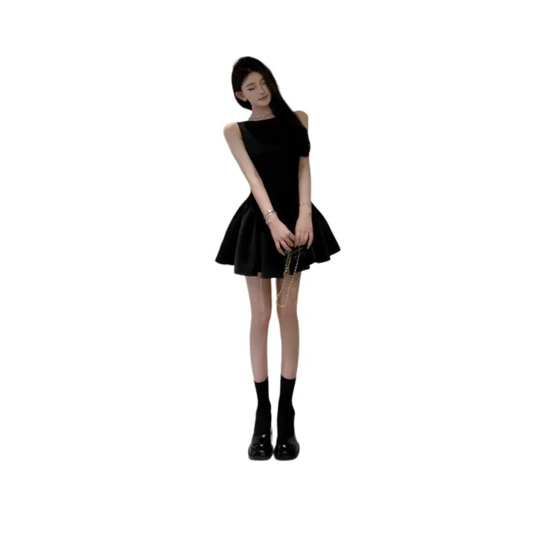 GOSO Sleeveless Dresses Women's Black-0
