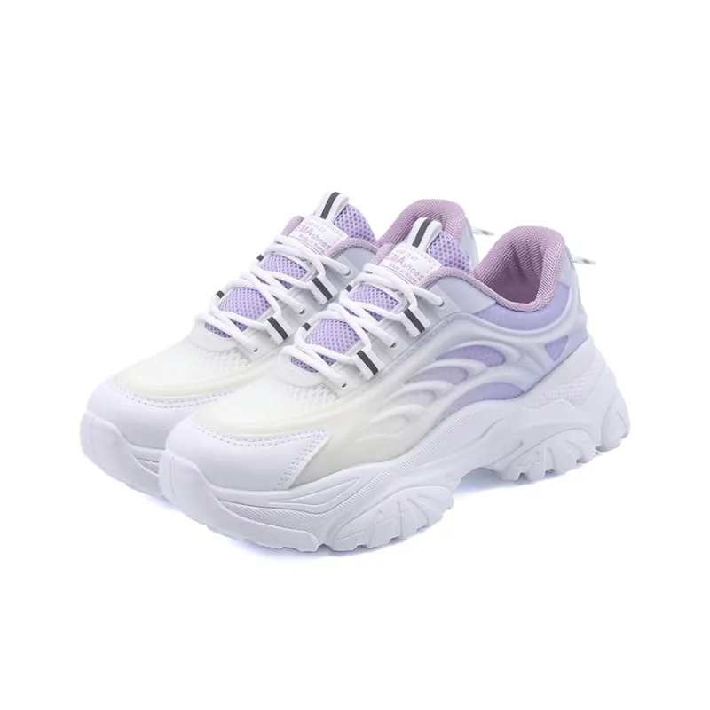 Gai Renpu Slip Resistant, Abrasion Resistant, Breathable Low Top Chunky Sneakers Women's-9