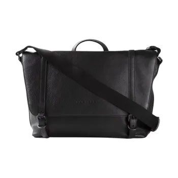 Burberry Calfskin Messenger Bag, Shoulder Bag, Crossbody Bag, Handbag Men's Black