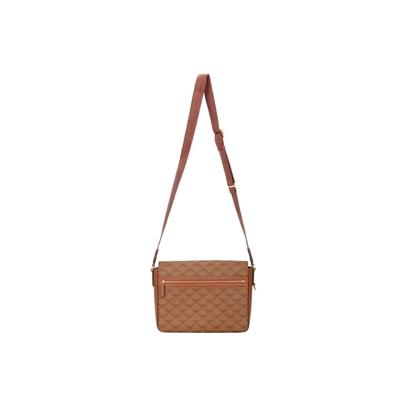 MCM Artificial Leather Messenger Bag, Shoulder Bag, Crossbody Bag Small Size Men's Cognac-2