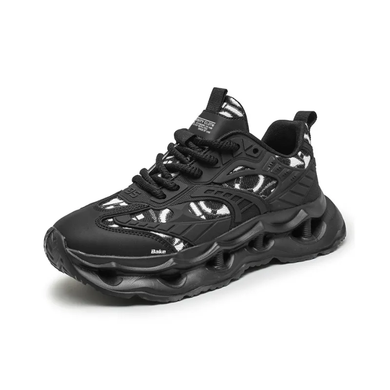 BAKE Slip Resistant, Abrasion Resistant, Lightweight Low Top Chunky Sneakers Men's-0