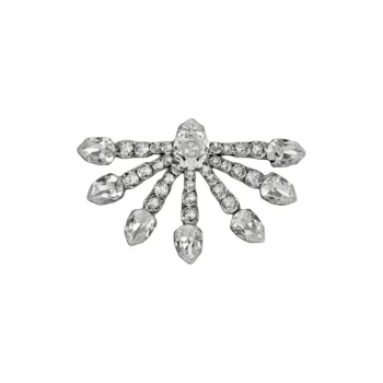 GUCCI Crystal Earrings Men's Transparent