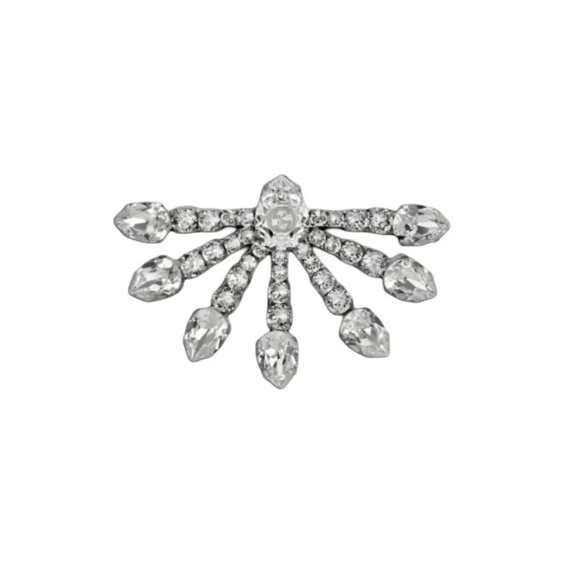 GUCCI Crystal Earrings Men's Transparent-0