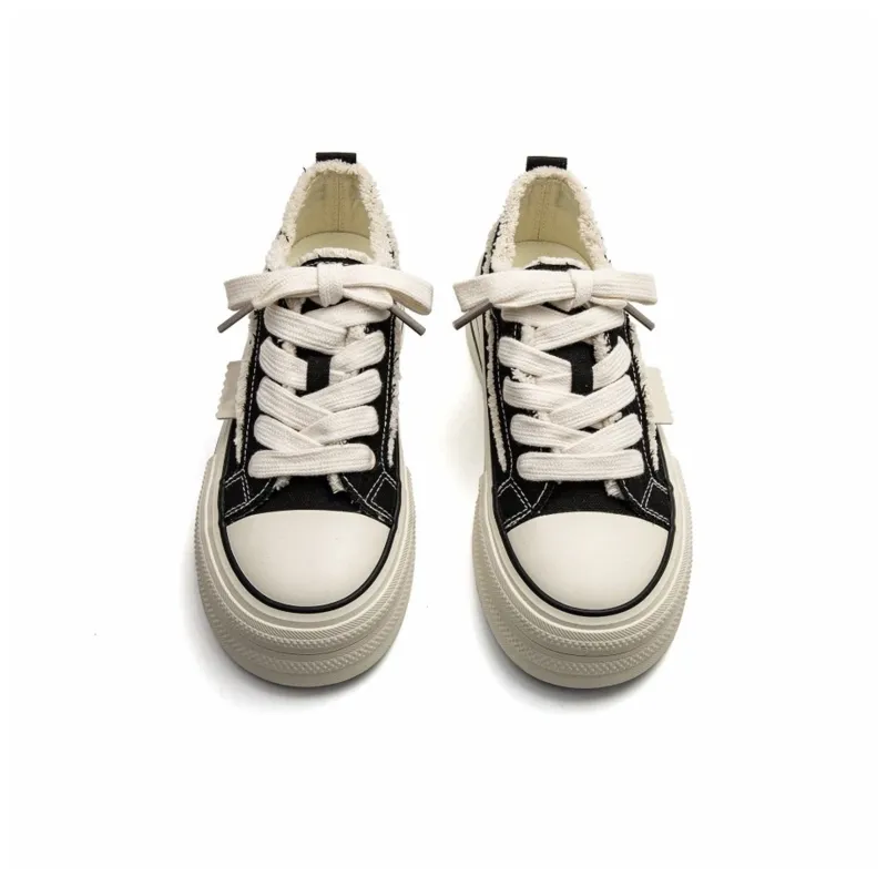 POEM KOEL Height Increasing Abrasion Resistant Breathable Slip Resistant Low Top Skateboard Shoes Women's-7
