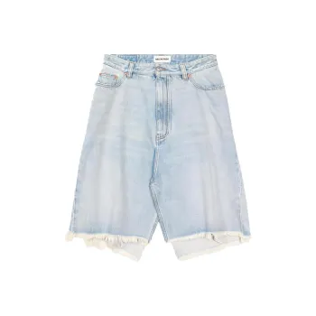 Balenciaga FW22 Casual Short Skirts Women's Light Blue